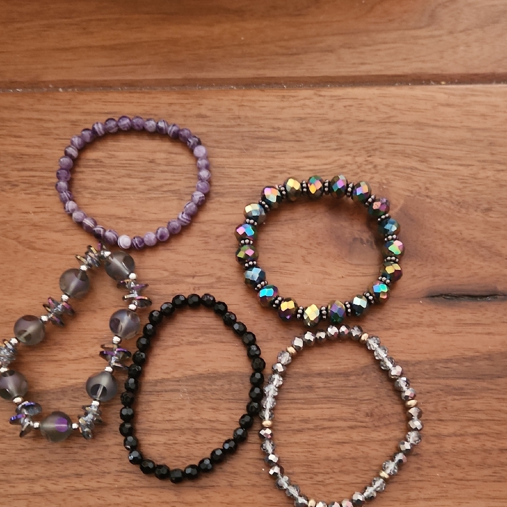Multicolor Beaded Bracelet Set